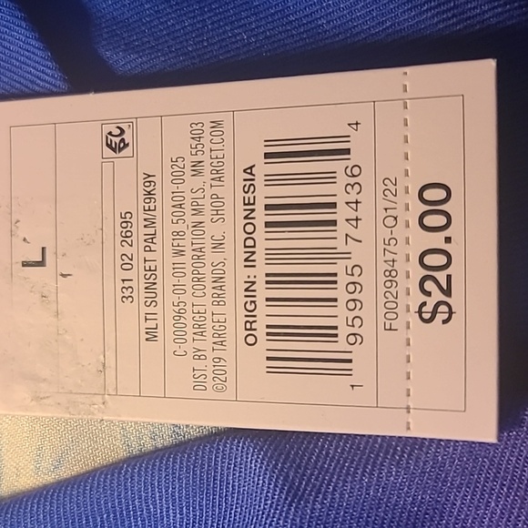 Adult Wild Fable Unisex Short Sleeve Sunset 🌴 Palm Beach Shirt - Picture 6 of 8